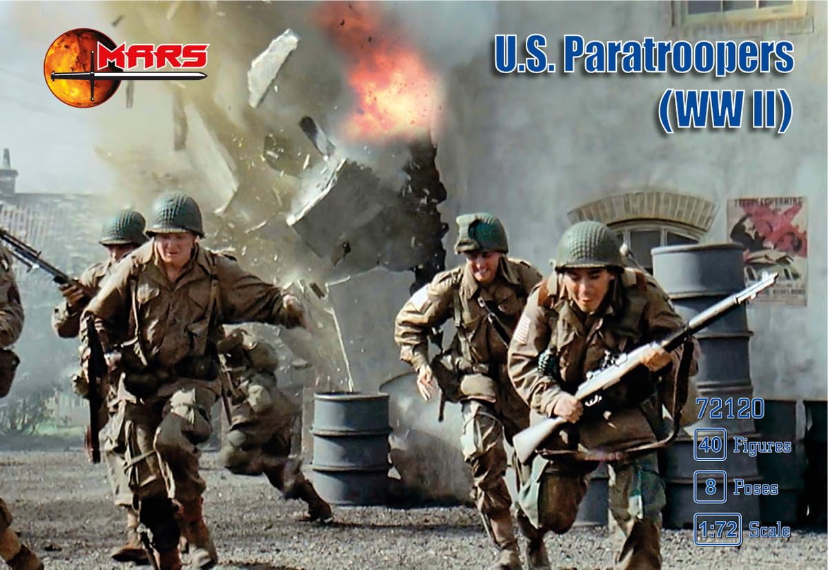 Amazon | マースフィギュア 1/72 WW2 アメリカ軍 パラトルーパー 8